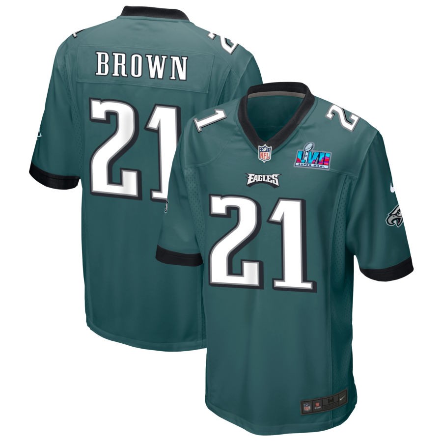 Sydney Brown Philadelphia Eagles Nike Super Bowl LVII Spieltrikot – Mitternachtsgrün