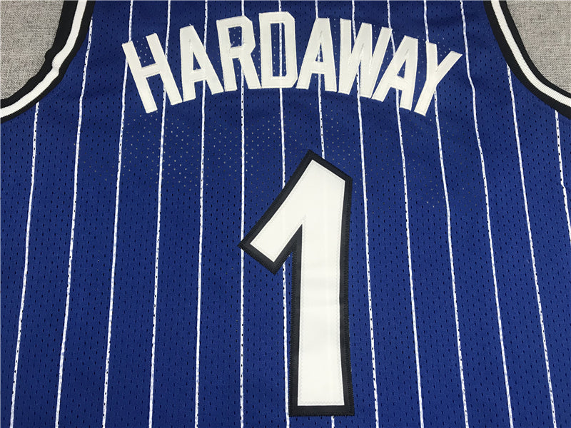 Men's Orlando Magic Penny Hardaway #1 Blue Hardwood Classics Swingman Jersey