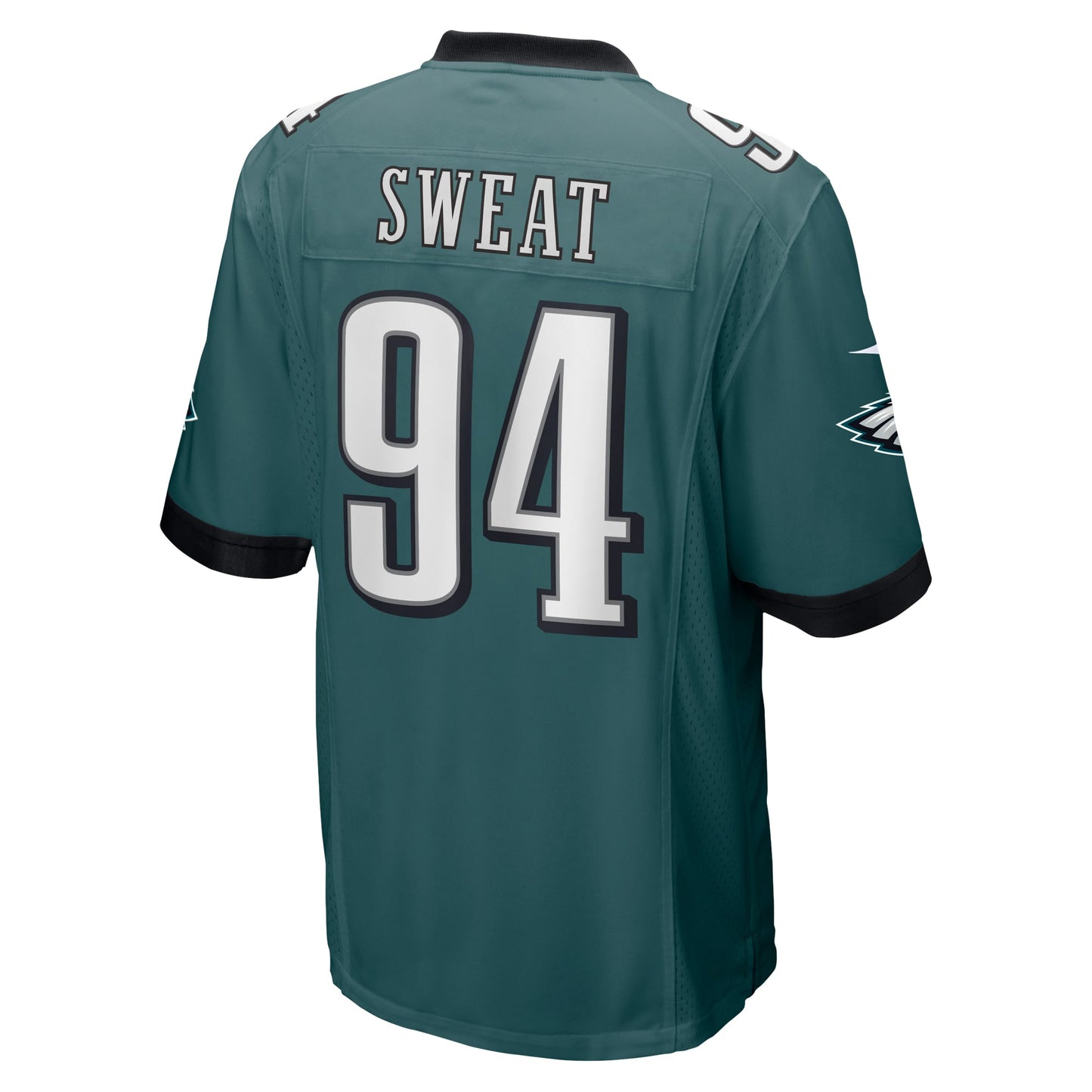 Josh Sweat Philadelphia Eagles Nike Super Bowl LVII Patch Game Jersey - Midnight Green