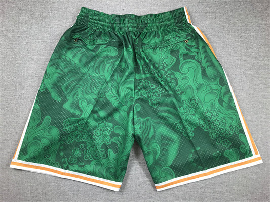 Men's Boston Celtics Green Year of the Tiger Edition Pocket Shorts