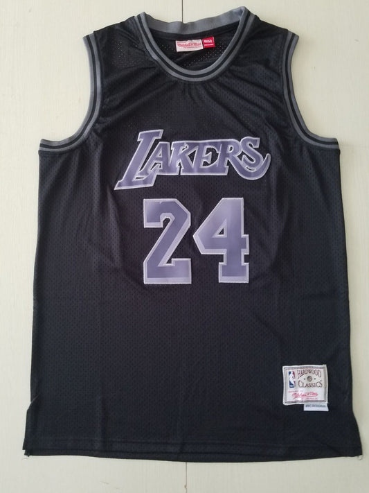 Men's Los Angeles Lakers Kobe Bryant Black Hardwood Classics Swingman Jersey