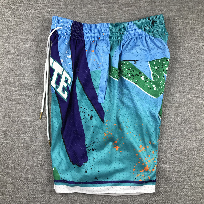 Men's Charlotte Hornets Teal Swingman Pocket Shorts