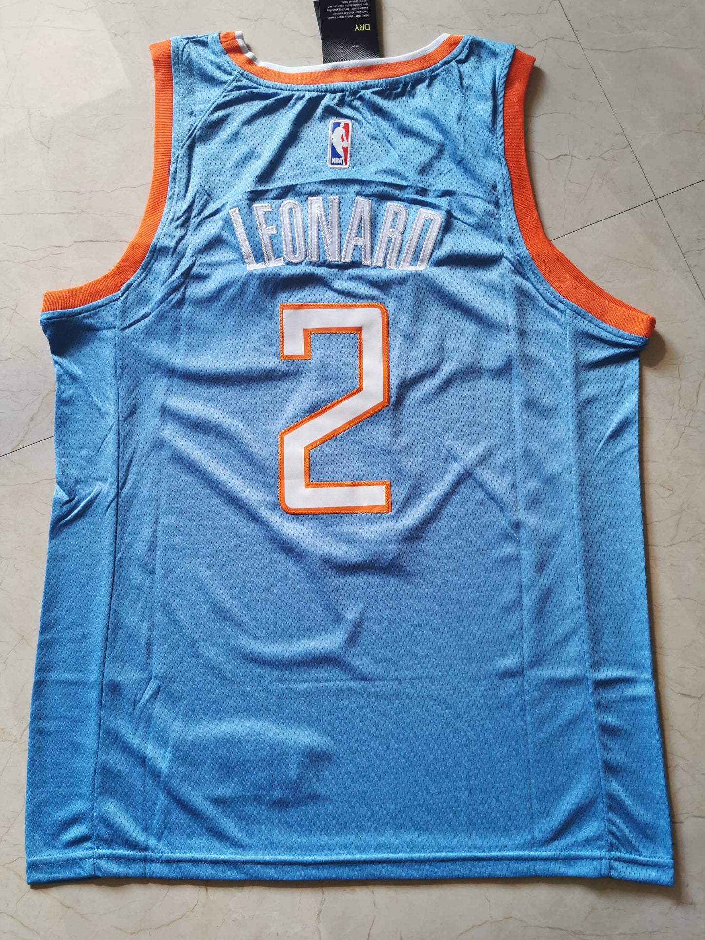 Men's LA Clippers Kawhi Leonard #2 Light Blue Player Jersey