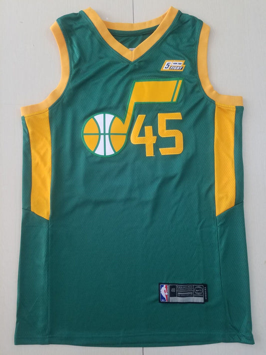 Utah Jazz Donovan Mitchell #45 Green 2020/21 Swingman-Spielertrikot für Herren