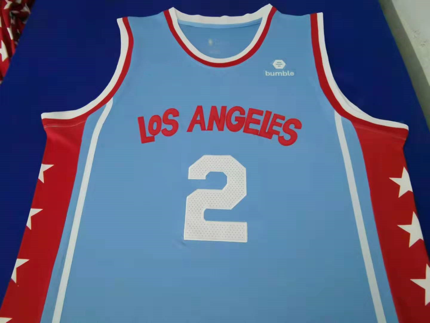 Men's LA Clippers Kawhi Leonard #2 NBA Player Jersey - Retro Blue