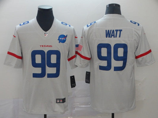 Men's Houston Texans J.J. Watt #99 White City Edition Game Jersey