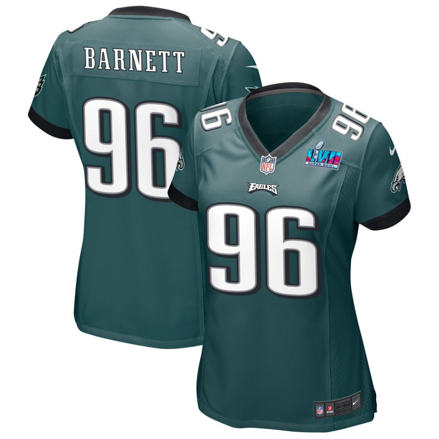 Derek Barnett Philadelphia Eagles Nike Women's Super Bowl LVII Game Jersey - Midnight Green