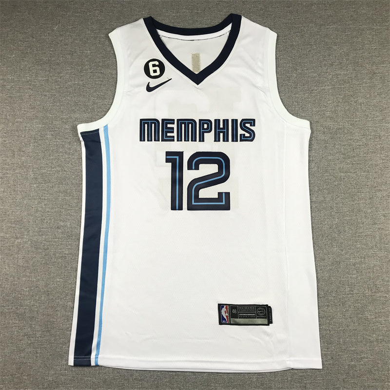 Men's Memphis Grizzlies Ja Morant #12 White 2022/23 Swingman Jersey - Association Edition