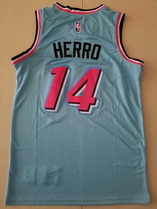 Miami Heat Tyler Herro #14 Blue 2020/21 Swingman-Trikot für Herren