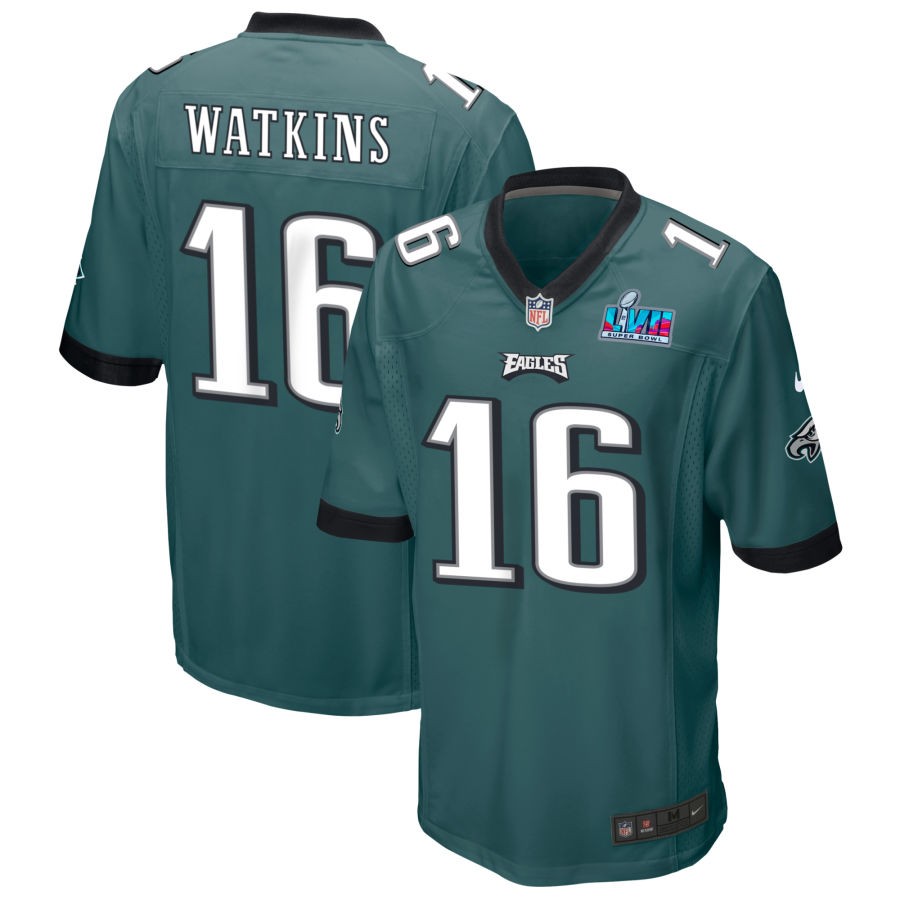 Quez Watkins Philadelphia Eagles Nike Super Bowl LVII Game Jersey - Midnight Green