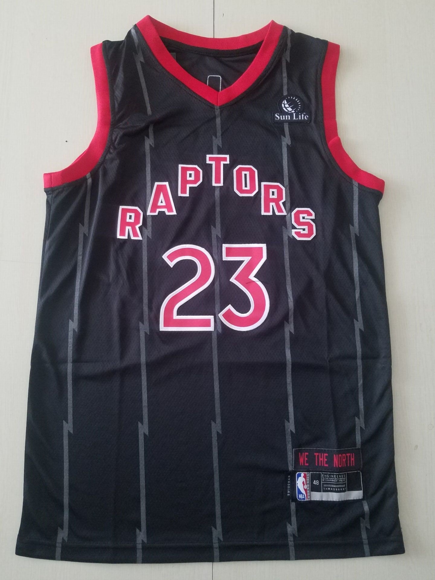 Herren-Spielertrikot der Toronto Raptors Fred VanVleet in Schwarz 2020/21