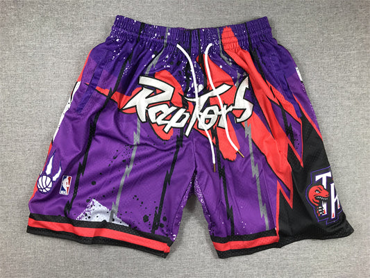 Lila Swingman-Taschenshorts der Toronto Raptors für Herren