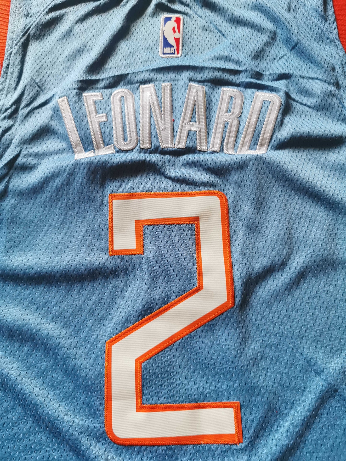 Men's LA Clippers Kawhi Leonard #2 Light Blue Player Jersey