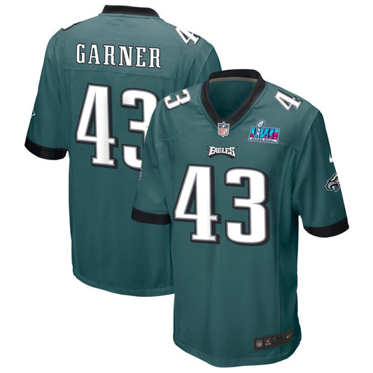 Mekhi Garner Philadelphia Eagles Nike Super Bowl LVII Game Jersey - Midnight Green