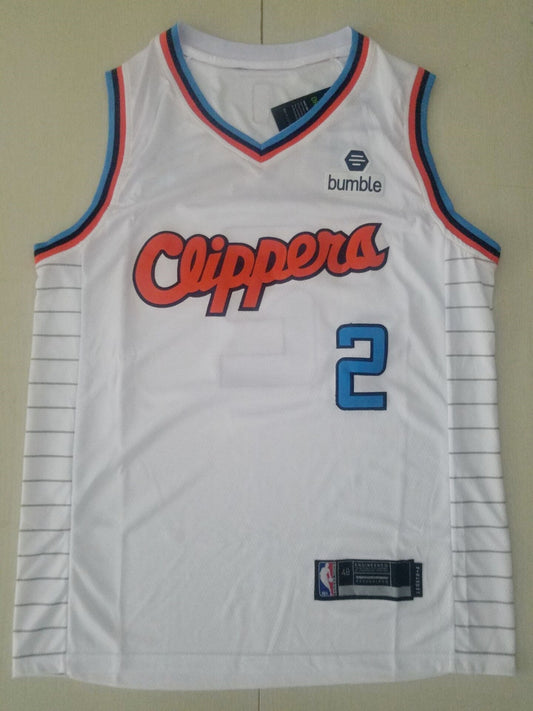 Men's LA Clippers Kawhi Leonard #2 White Player Jersey