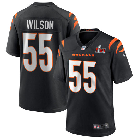 Logan Wilson Cincinnati Bengals Nike Super Bowl LVI Game Jersey - Black