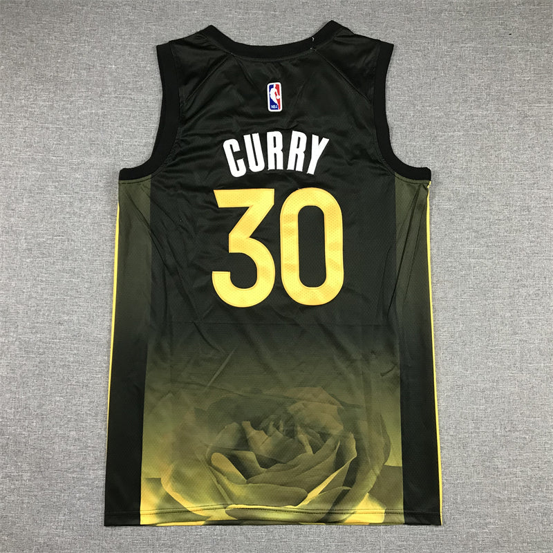 Men's Golden State Warriors Stephen Curry #30 Black 2022/23 Swingman Jersey - City Edition