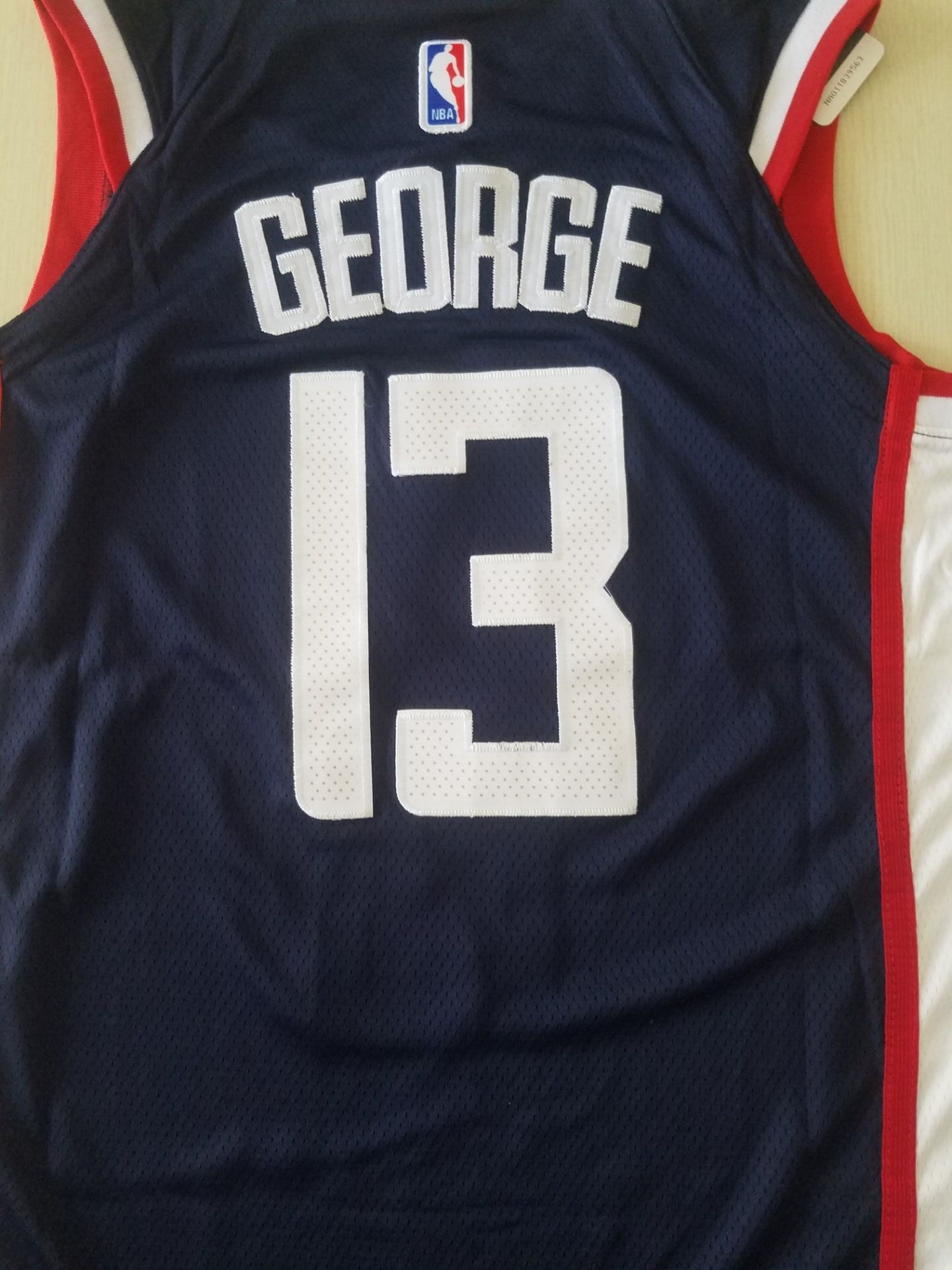 Men's LA Clippers Paul George #13 Dark Blue Classics Jersey - City Edition