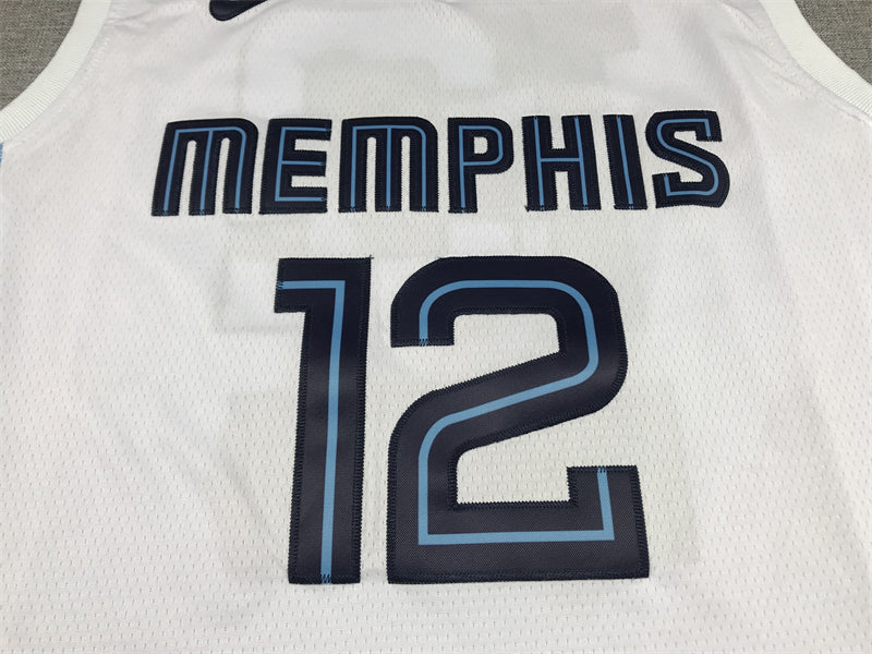 Men's Memphis Grizzlies Ja Morant #12 White 2022/23 Swingman Jersey - Association Edition