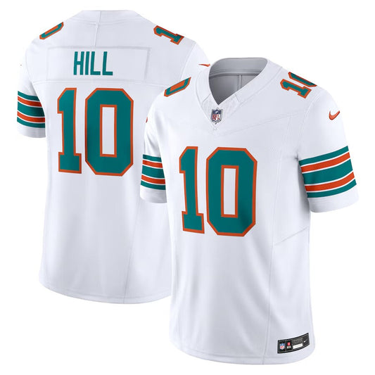 Men's Miami Dolphins Tyreek Hill #10 White Player Jersey