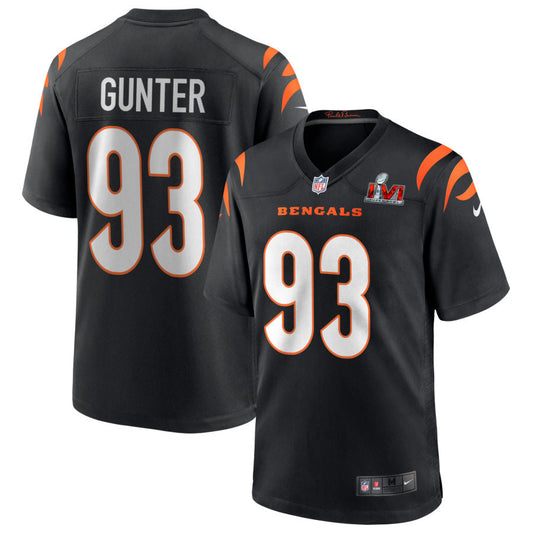 Jeff Gunter Cincinnati Bengals Nike Super Bowl LVI Spieltrikot – Schwarz