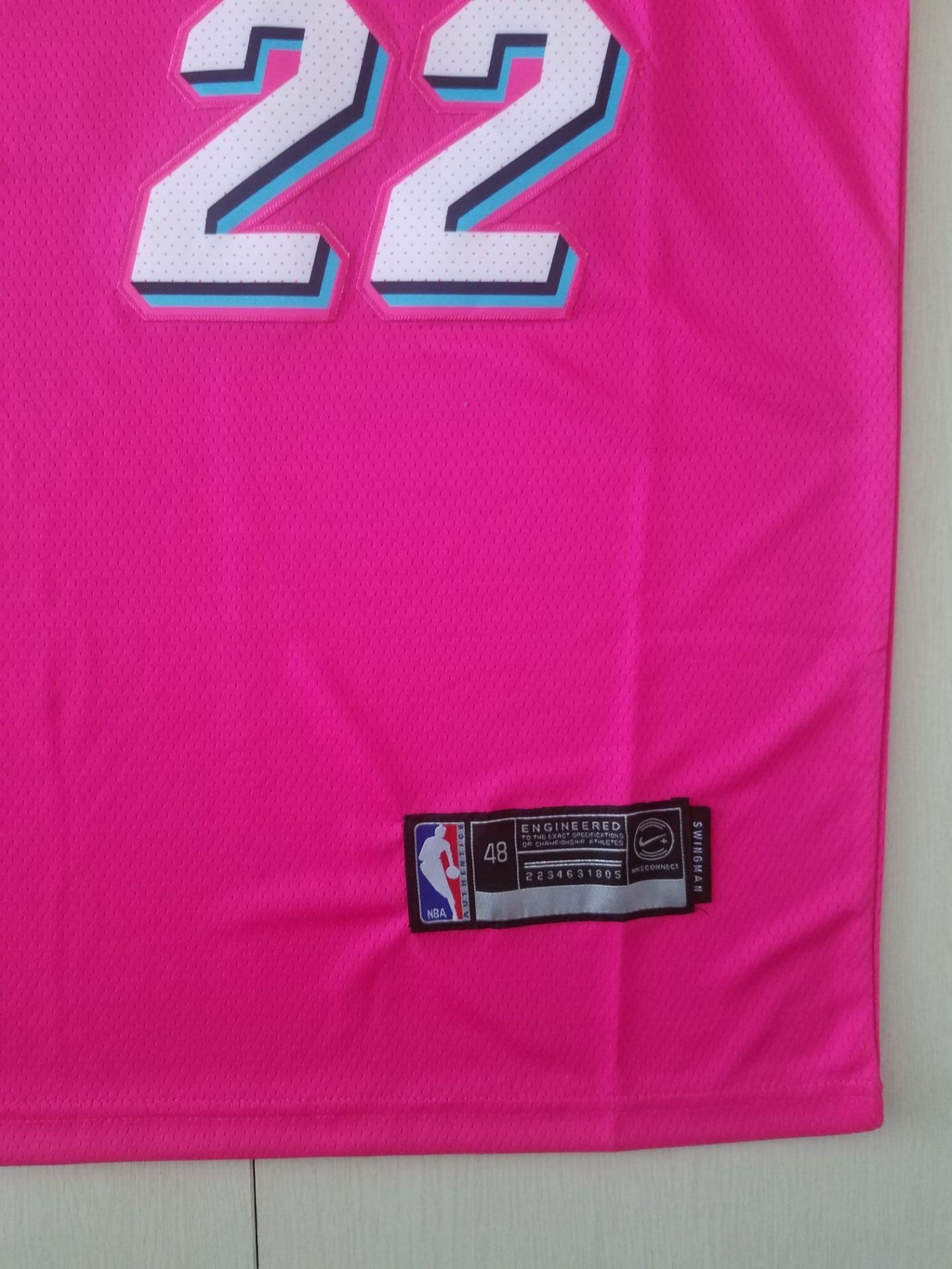 Men's Miami Heat Jimmy Butler #22 NBA Pink Swingman Jersey