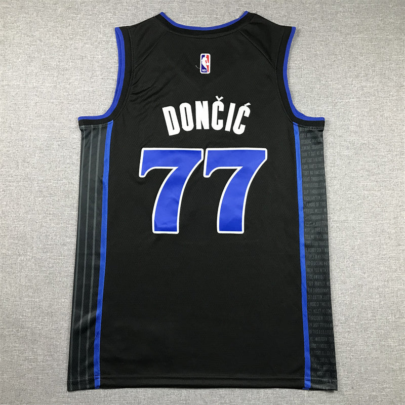 Men's Dallas Mavericks Luka Doncic #7 Black 2023/24 Swingman Jersey - City Edition