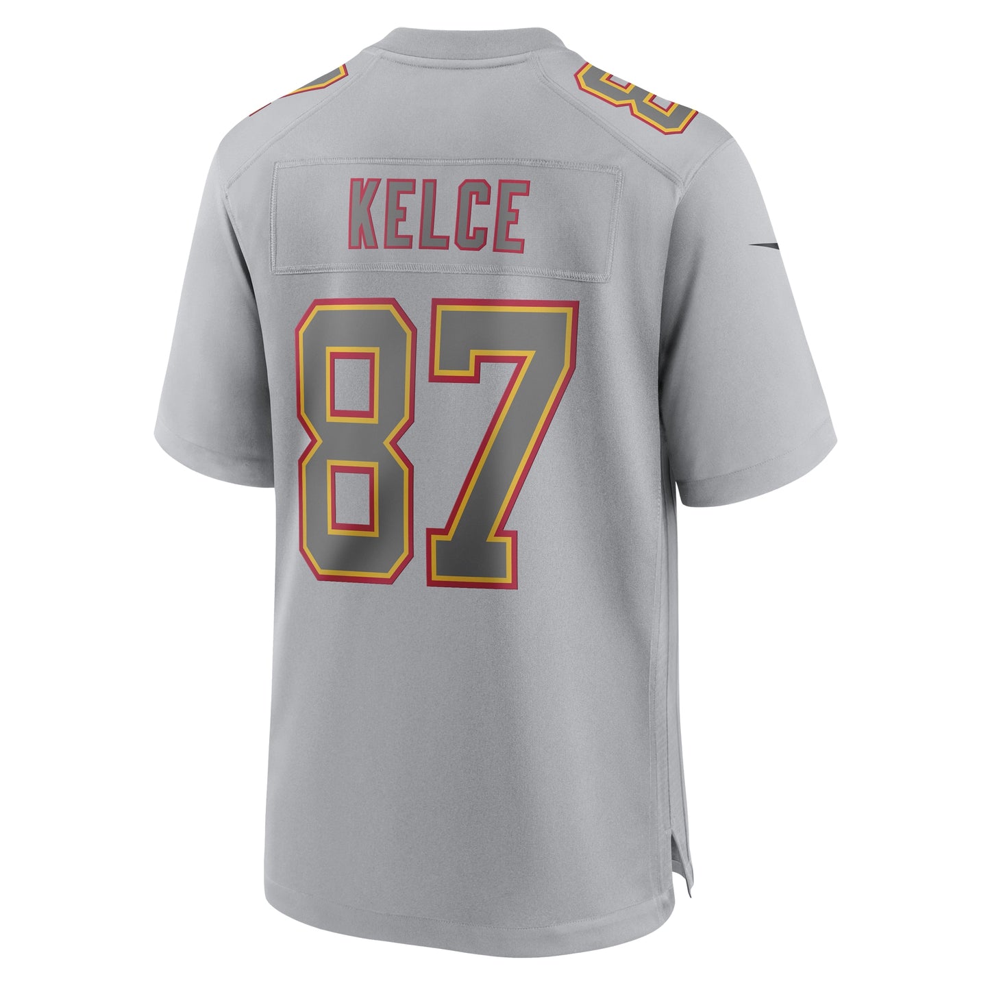 Travis Kelce Kansas City Chiefs Nike Super Bowl LVII Patch Atmosphere Fashion Game Jersey – Grau