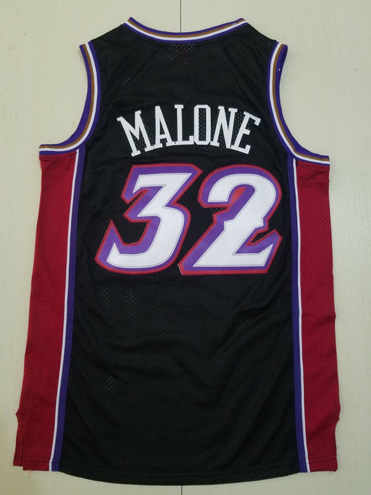 Herren Utah Jazz Karl Malone Black 1998–99 Hardwood Classics Swingman-Trikot