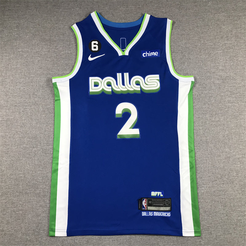 Herren Dallas Mavericks Kyrie Irving #2 Blaues 2022/23 Swingman-Trikot – City Edition