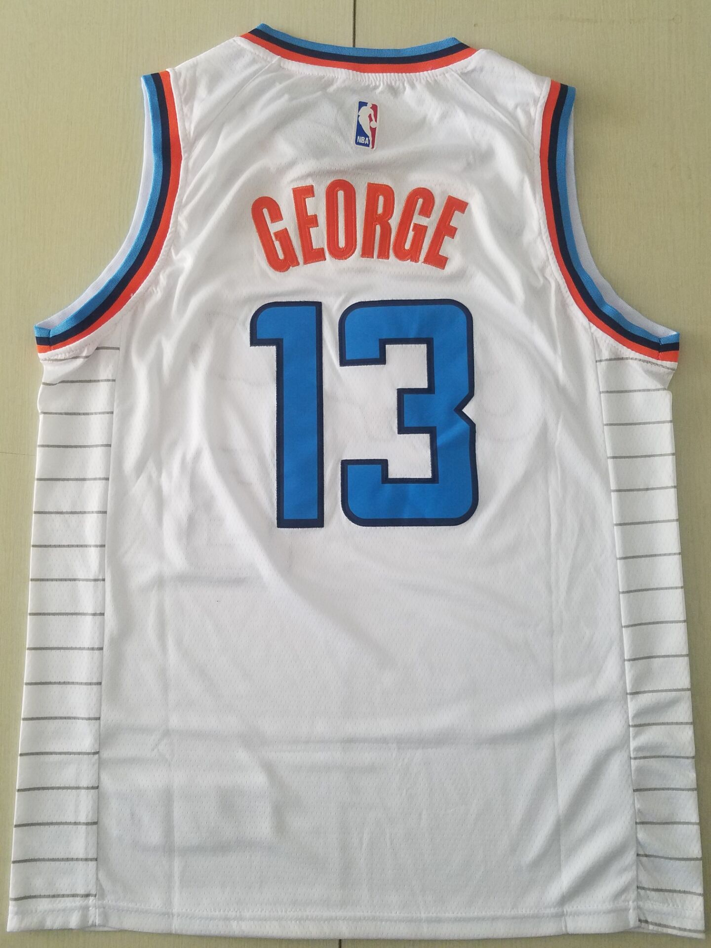 Weißes Classics-Trikot der LA Clippers Paul George #13 für Herren