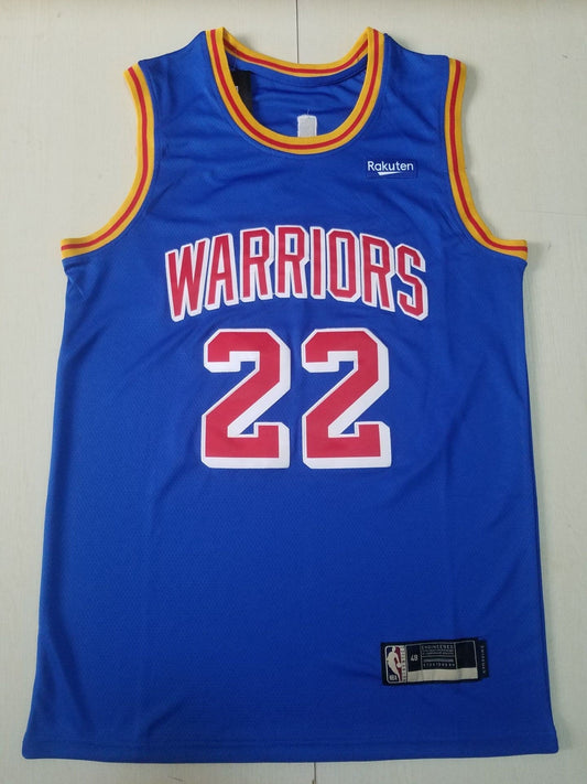 Blaues Swingman-Trikot der Golden State Warriors von Andrew Wiggins #22 für Herren