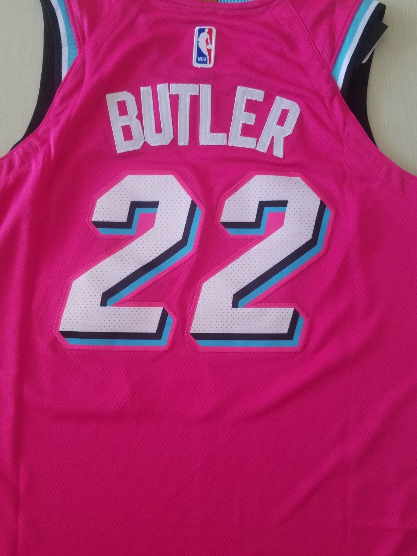 Men's Miami Heat Jimmy Butler #22 NBA Pink Swingman Jersey