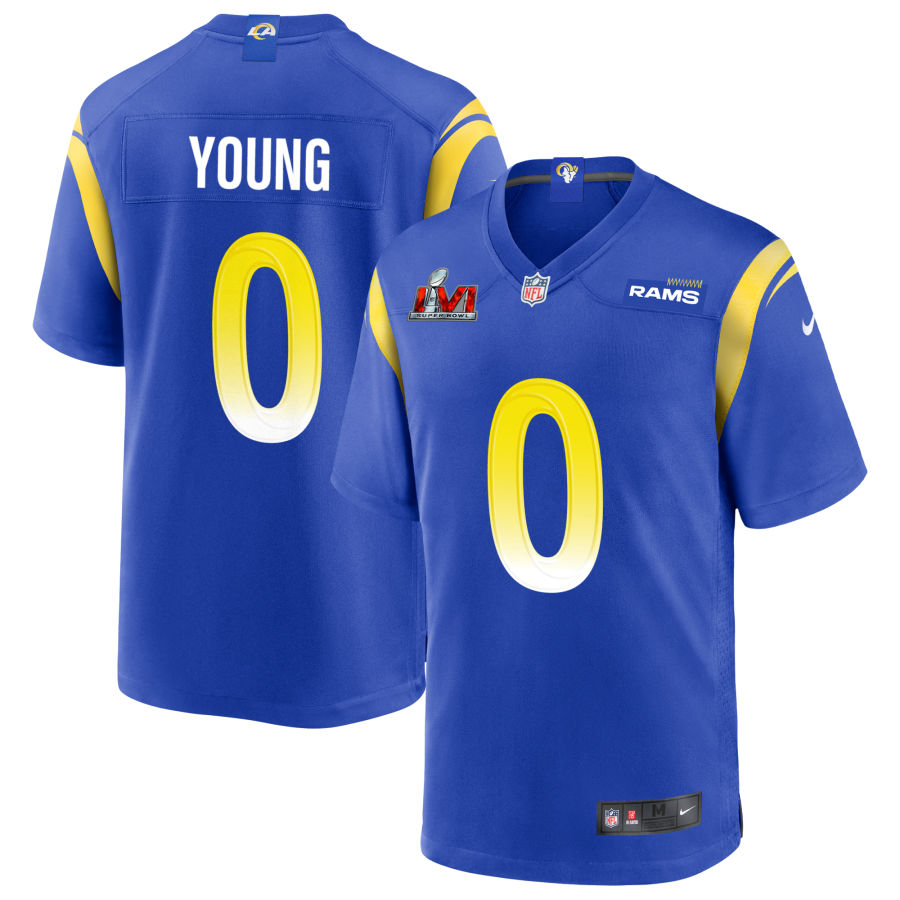 Byron Young Los Angeles Rams Nike Super Bowl LVI Game Jersey - Royal