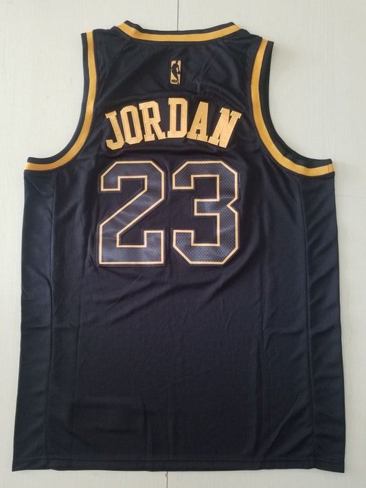 Men's Chicago Bulls Michael Jordan #23 Black Swingman Player Jersey