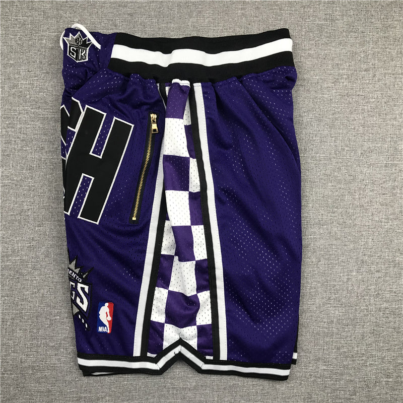 Men's Sacramento Kings SWISH Basketball Shorts Purple