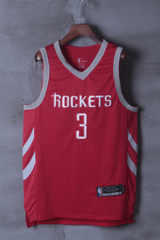 Men's Houston Rockets Chris Paul #3 NBA Red Player Jersey City Edition