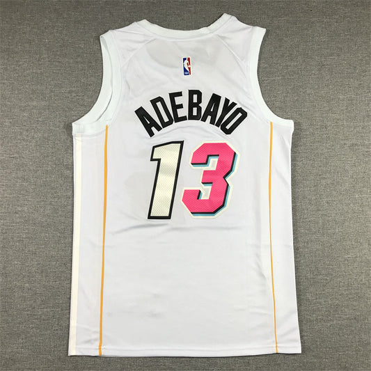 Miami Heat Bam Adebayo #13 Weißes Swingman-Trikot 2022/23 für Herren – City Edition