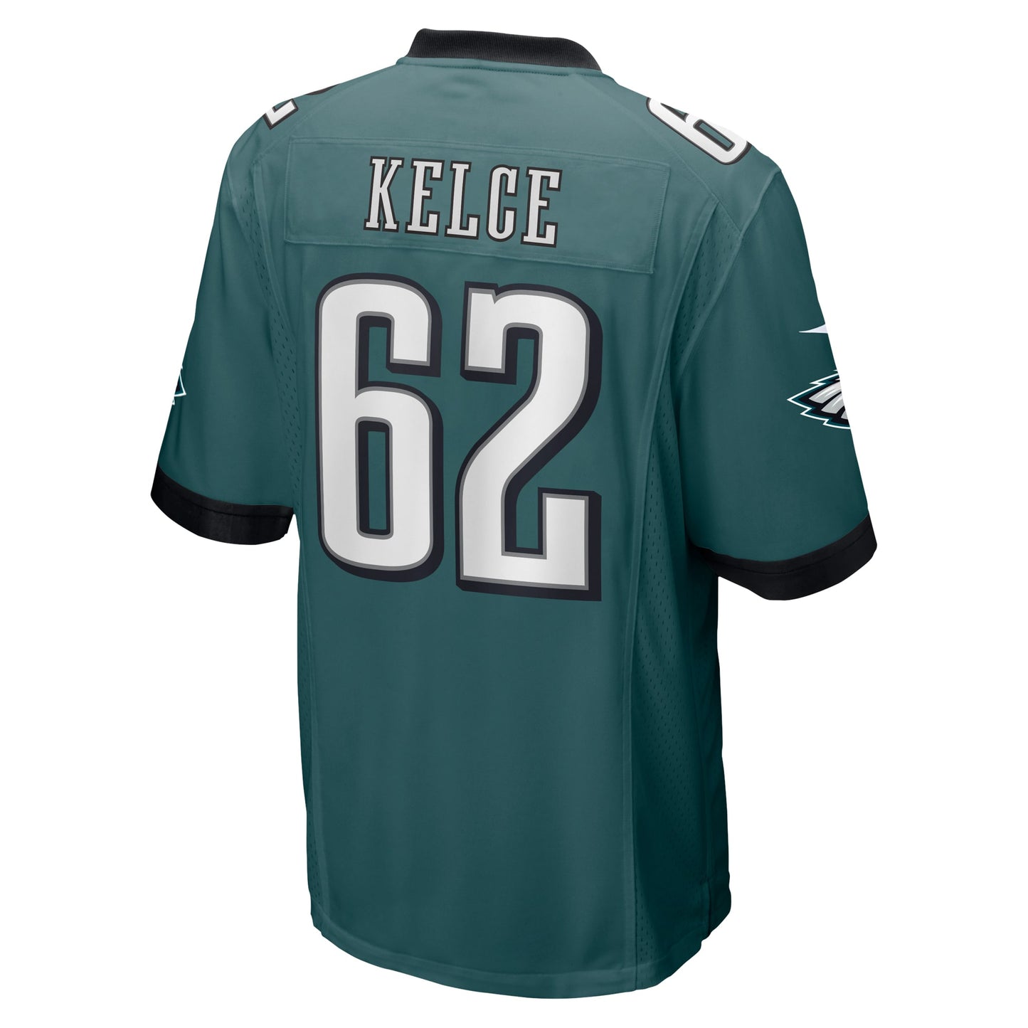 Jason Kelce Philadelphia Eagles Nike Super Bowl LVII Patch Game Jersey - Midnight Green