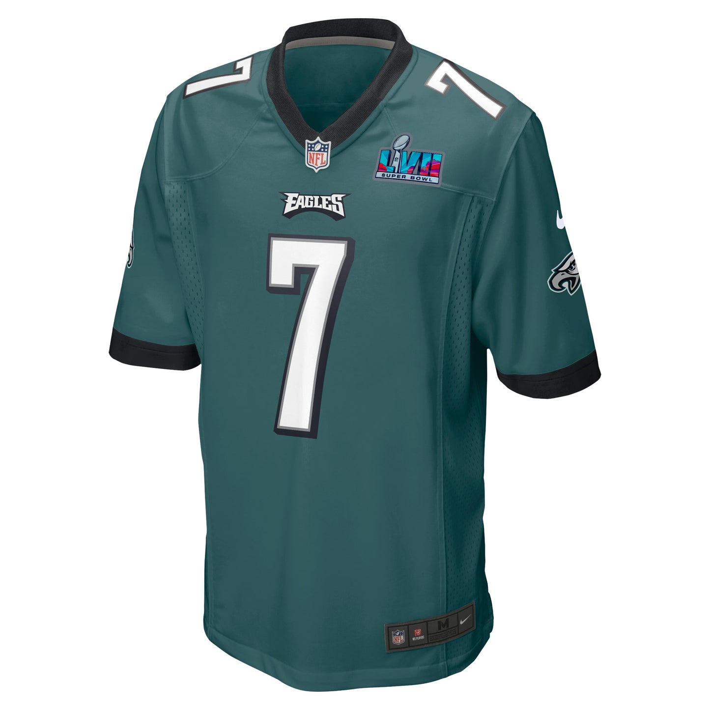 Haason Reddick Philadelphia Eagles Nike Super Bowl LVII Patch Game Jersey - Midnight Green