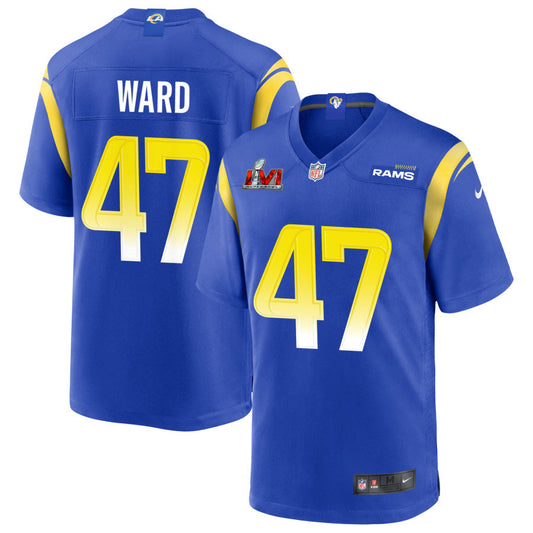 Alex Ward Los Angeles Rams Nike Super Bowl LVI Game Jersey - Royal