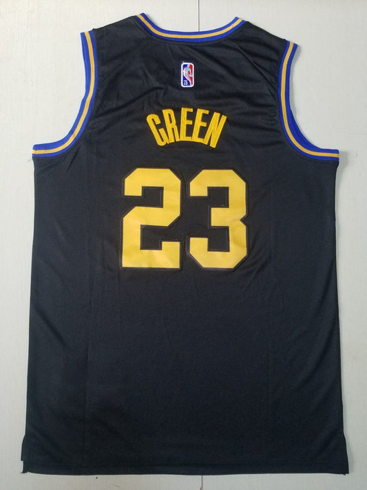 Herren-Klassiker-Trikot der Golden State Warriors Draymond Green #23 City Edition in Schwarz