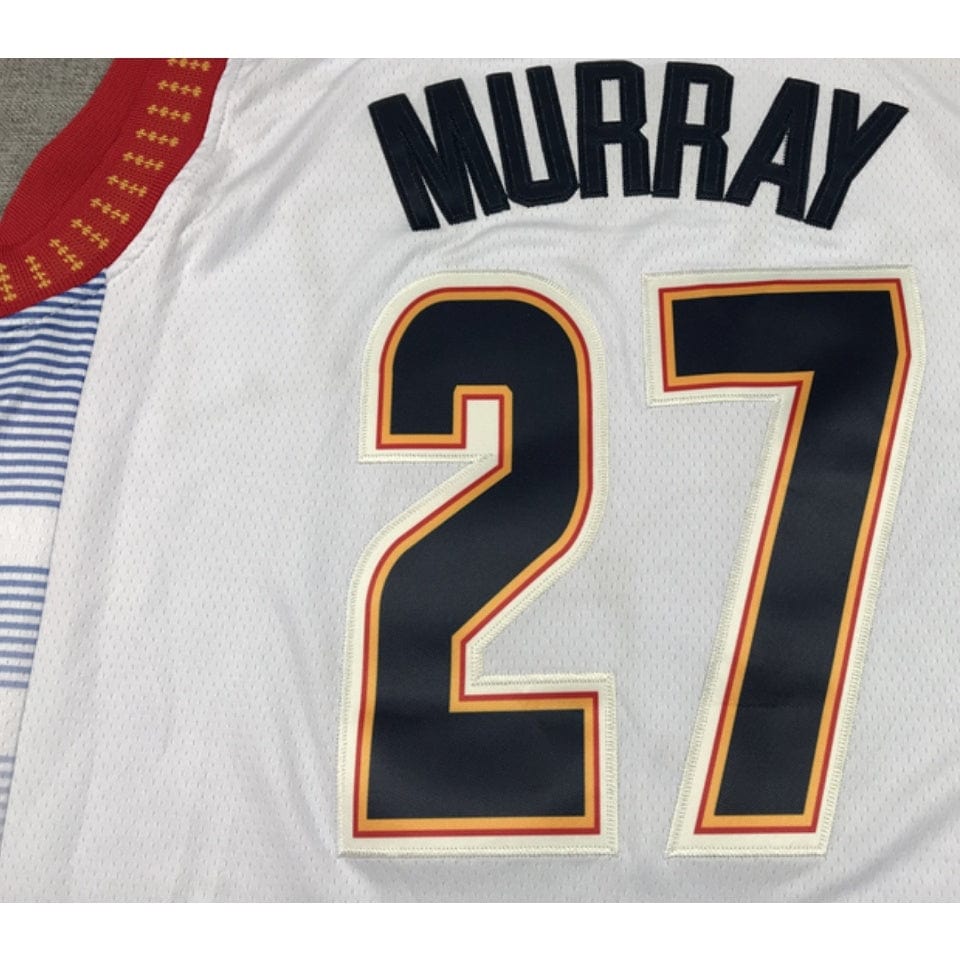 Denver Nuggets 27 Jamal Murray City-Trikot mit Stickerei 