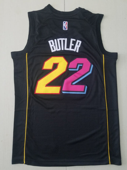 Miami Heat Jimmy Butler #22 Swingman-Spielertrikot für Herren in Schwarz – City Edition