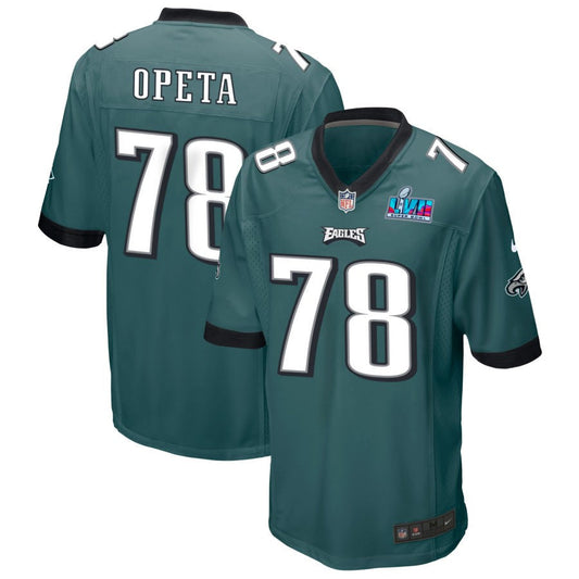 Sua Opeta Philadelphia Eagles Nike Super Bowl LVII Spieltrikot – Mitternachtsgrün