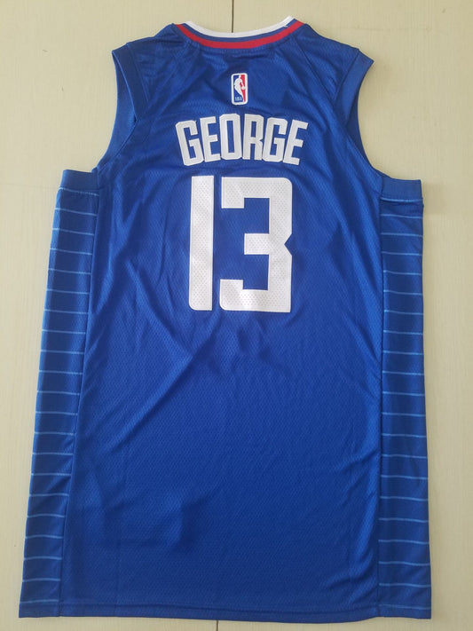 Men's LA Clippers #13 Paul George 19/20 Swingman Jersey Blue