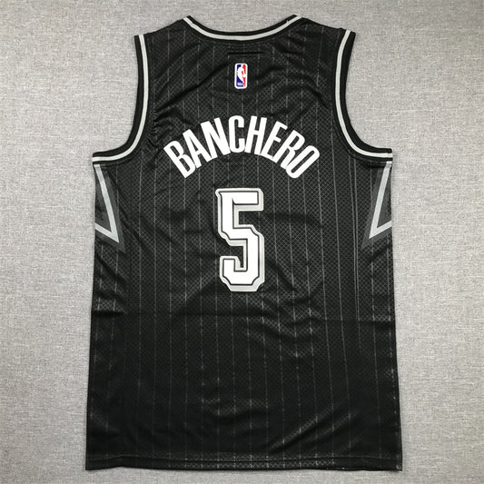 Men's Orlando Magic Paolo Banchero #5 Navy 2023/24 Swingman Jersey - City Edition