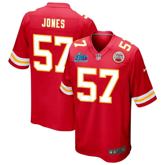 Truman Jones Kansas City Chiefs Nike Super Bowl LVII Spieltrikot – Rot