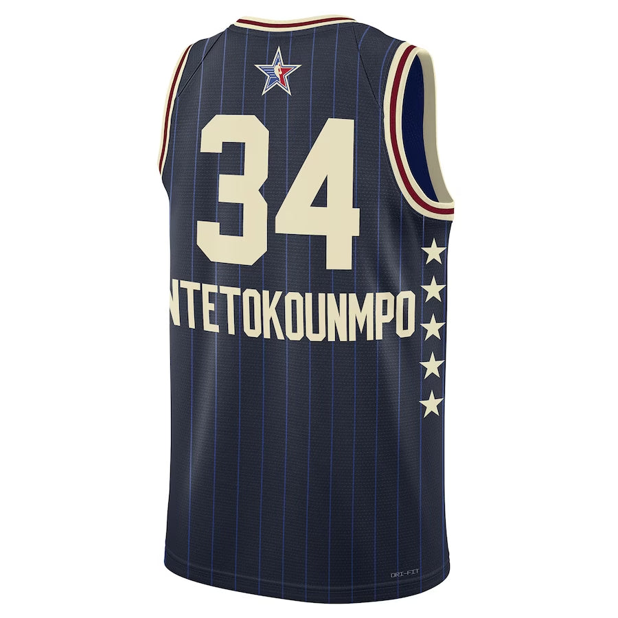 Unisex Giannis Antetokounmpo Jordan Brand Navy 2024 NBA All-Star Game Swingman Jersey