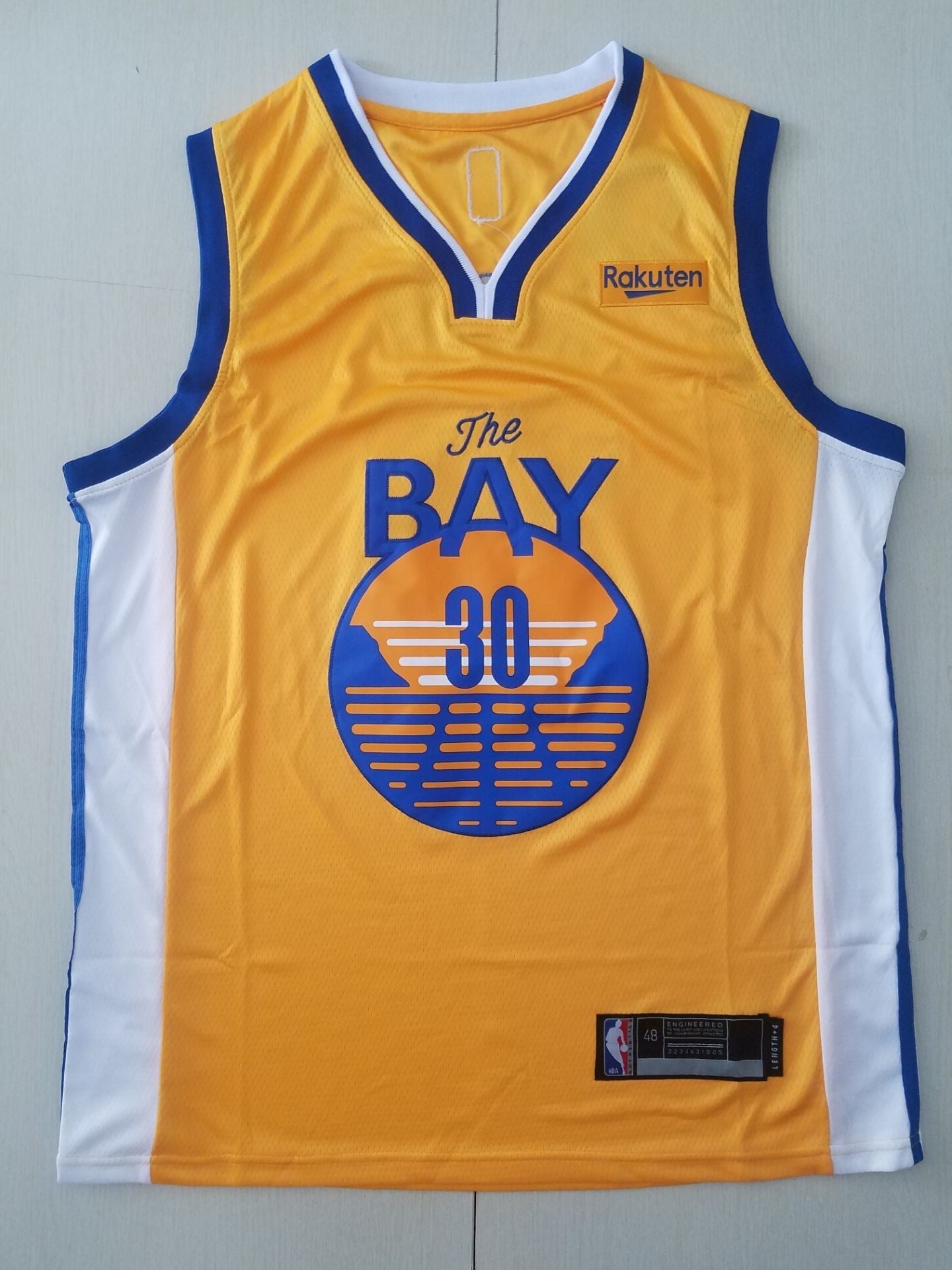 Stephen Curry Fast Break Team Replica-Trikot der Golden State Warriors in Gelb für Herren